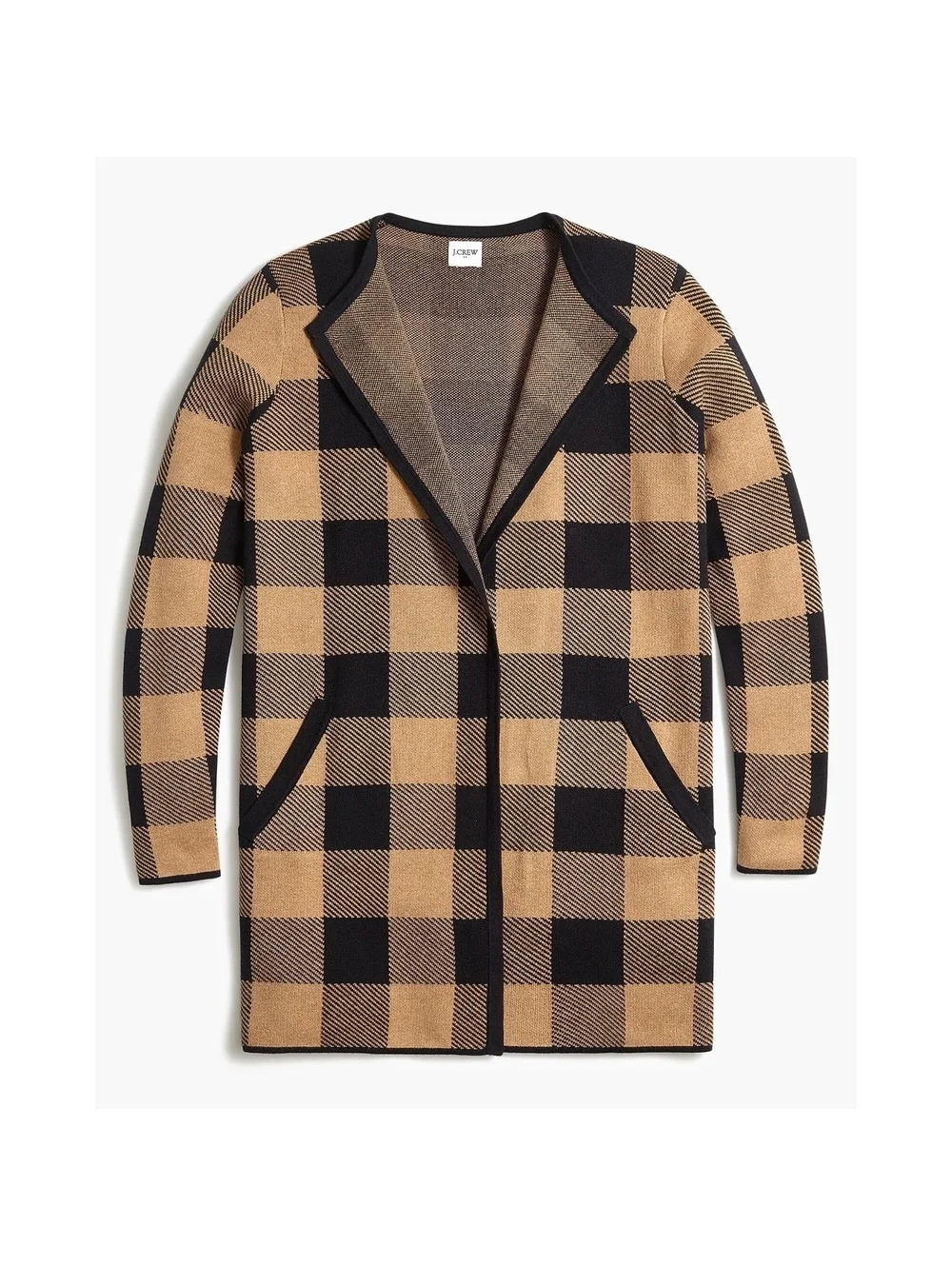 J.Crew Vanessa sweater-jacket in buffalo check